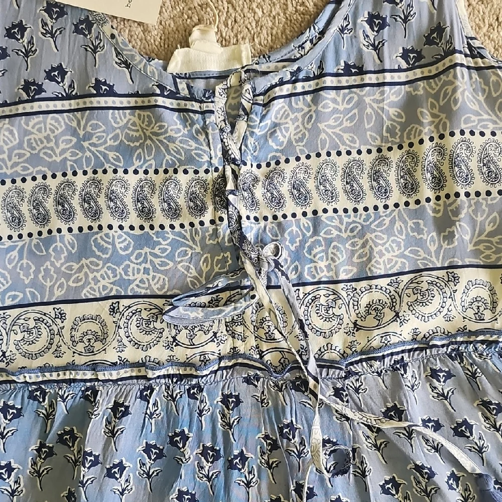 Beachlunchlounge Blue and White Patterned Maxi Dress - Picture 4 of 9